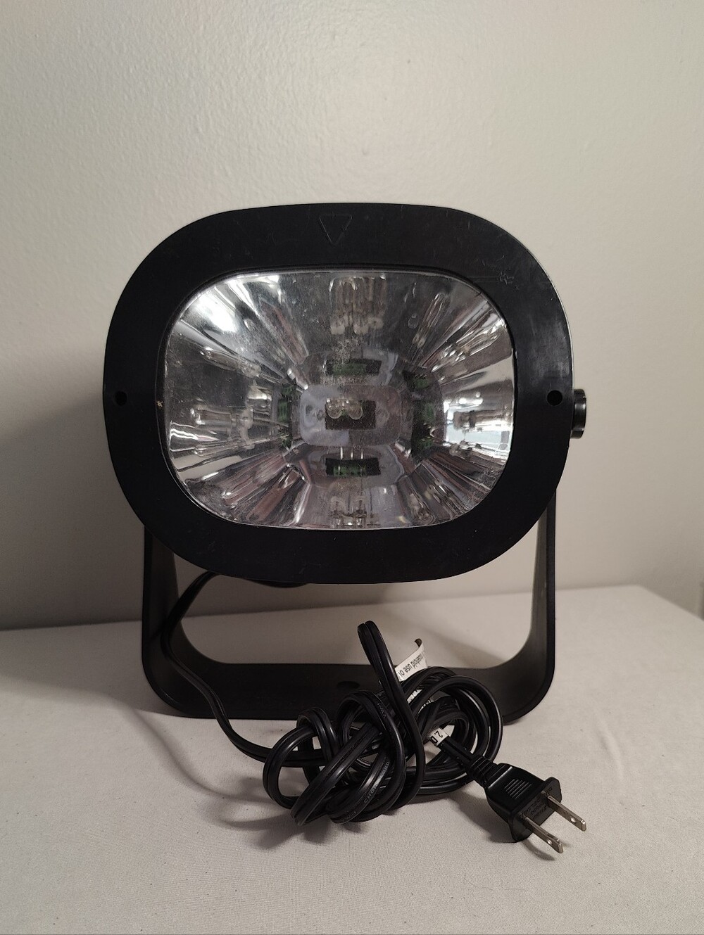 Halloween Outdoor LED Strobe Light Flashing Spotlight Prop Decor Black